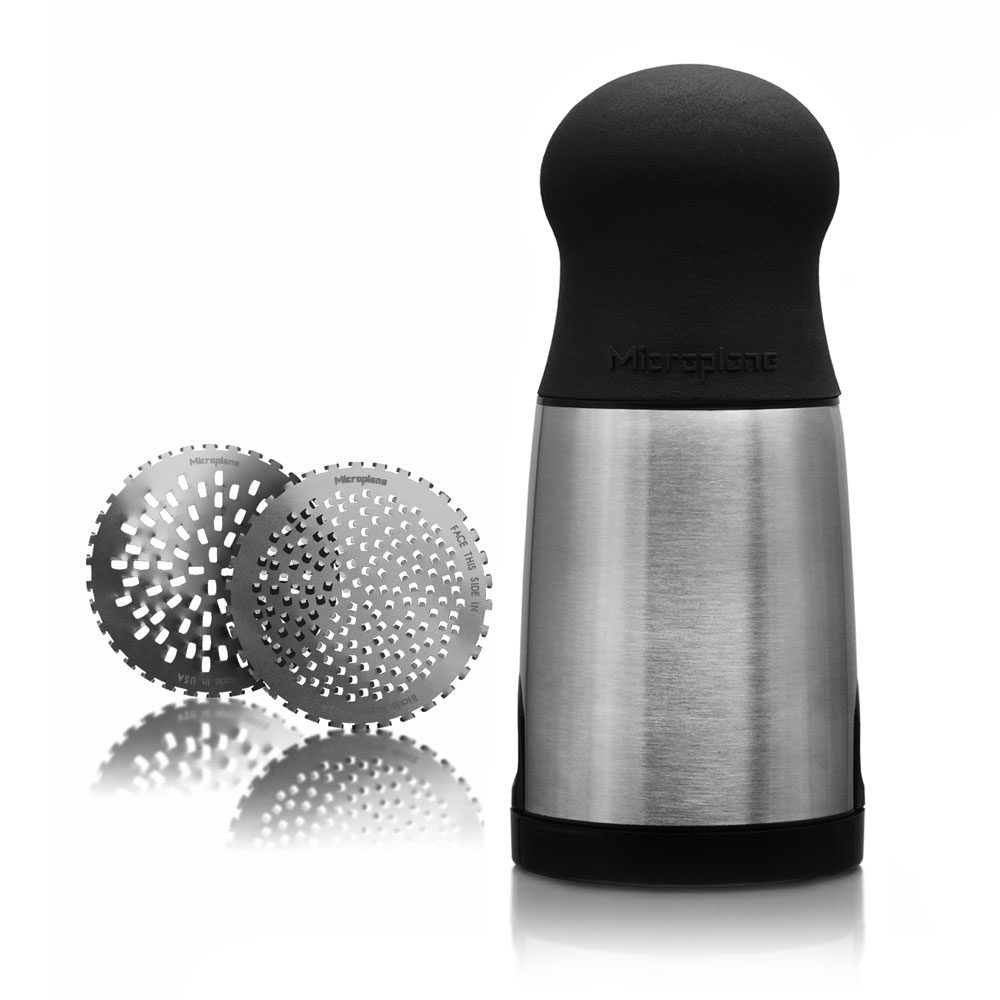 Microplane Spice Mill - Stainless Steel, Black