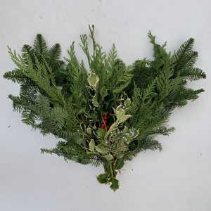 Evergreen Bunch With Holly