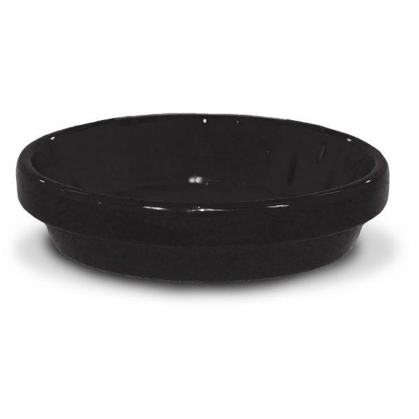 Powder-Coated Saucer Black