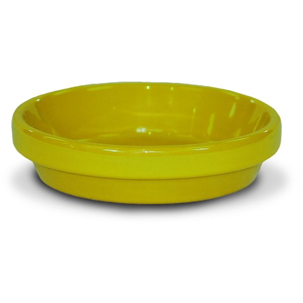 Powder-Coated Saucer Yellow