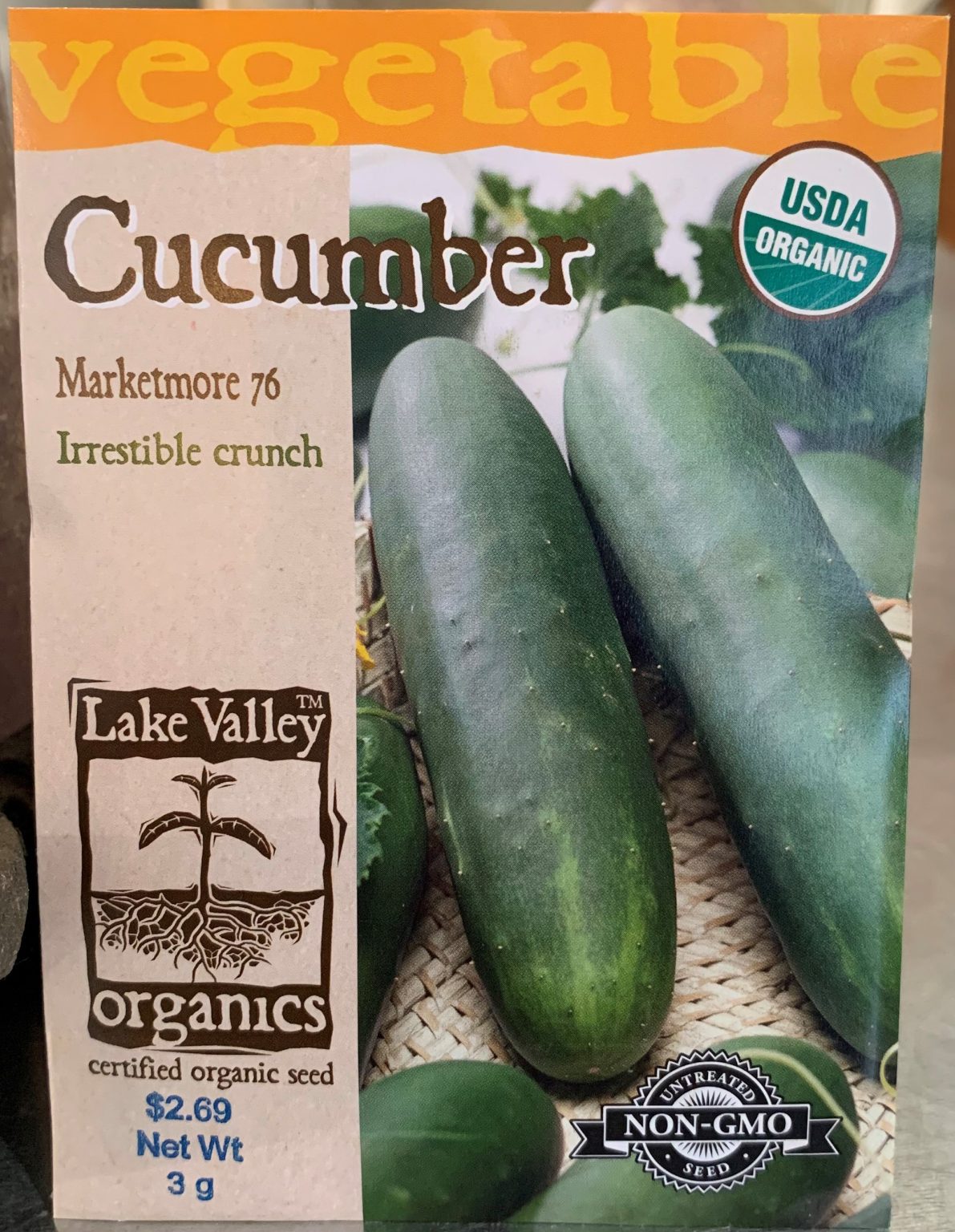 Slicing Cucumber Seeds - Organic Varieties