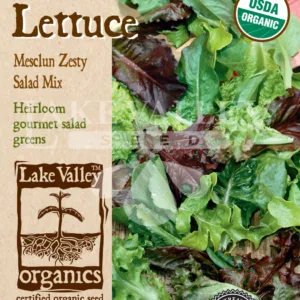 Lettuce Mesclun Zesty Salad Mix Organic Seed Pack LV