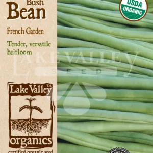 Bean Bush French Garden Organic Seed Pack LV