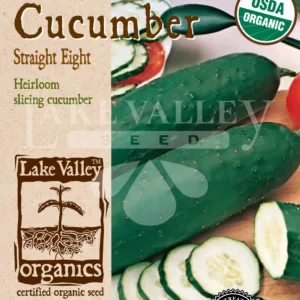 Cucumber Straight Eight Organic Seed Pack LV