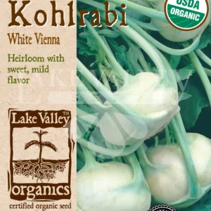 Kohlrabi Early White Vienna Organic Seed Pack LV