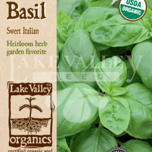 Basil Sweet Italian Organic Seed Pack LV