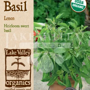 Basil Lemon Organic Seed Pack LV