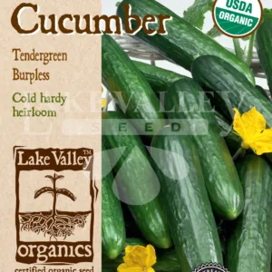 Cucumber Tendergreen Burpless Organic Seed Pack LV