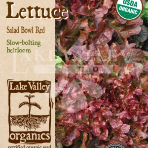 Lettuce Salad Bowl Red Organic Seed Pack LV