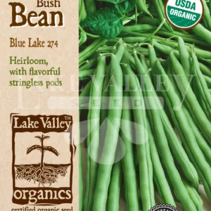Bean Bush Blue Lake 274 Organic Seed Pack LV