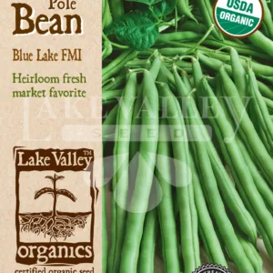 Bean Pole Blue Lake FM1 Organic Seed Pack LV
