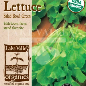 Lettuce Salad Bowl Green Organic Seed Pack LV