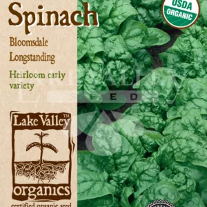 Spinach Bloomsdale Longstanding Organic Seed Pack LV