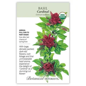 Basil Cardinal Organic Seed Pack