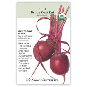 Beet Detroit Dark Red Organic Seed Pack