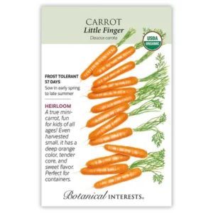 Carrot Little Finger Organic Seed Pack