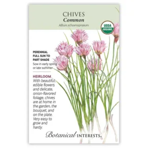 Chives Common Organic Seed Pack