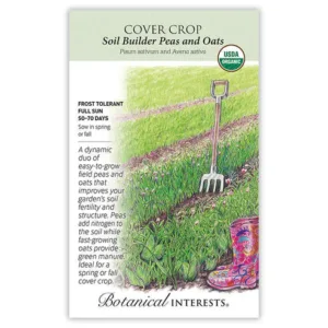 Soil Builder Peas and Oats Cover Crop Organic Large Seed Pack