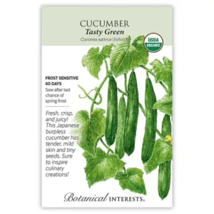 Cucumber Tasty Green Organic Seed Pack
