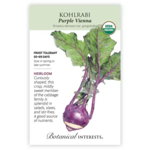Kohlrabi Purple Vienna Organic Seed Pack