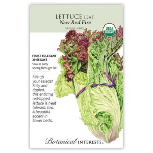 Lettuce Leaf New Red Fire Organic Seed Pack