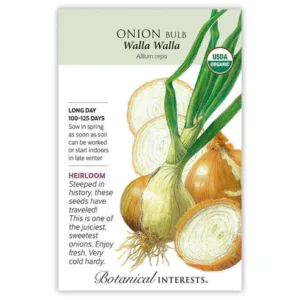 Onion Bulb Walla Walla Organic Seed Pack