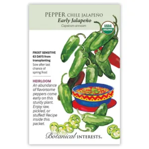 Pepper Chile Early Jalapeno Organic Seed Pack