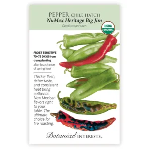 Pepper Chile Hatch NuMex Heritage Big Jim Organic Seed Pack