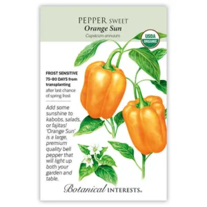 Pepper Sweet Orange Sun Organic Seed Pack