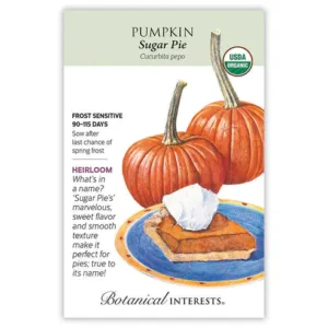 Pumpkin Sugar Pie Organic Seed Pack