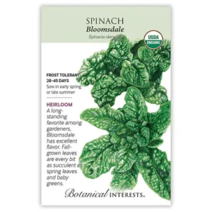 Spinach Bloomsdale Organic Seed Pack
