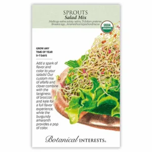 Sprouts Salad Mix Organic Large Seed Pack
