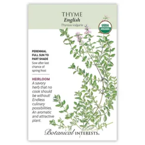 Thyme English Organic Seed Pack