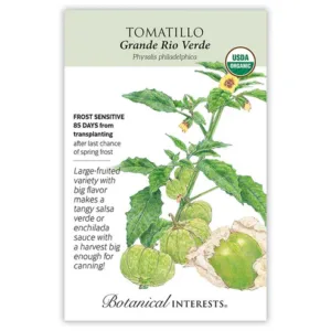 Tomatillo Grande Rio Verde Organic Seed Pack
