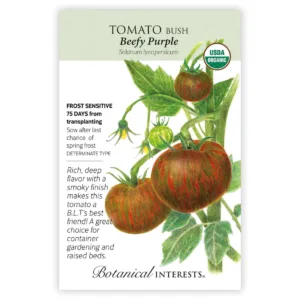 Tomato Bush Beefy Purple Organic Seed Pack