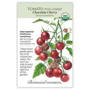Tomato Pole Chocolate Cherry Organic Seed Pack