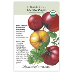 Tomato Pole Cherokee Purple Organic Seed Pack