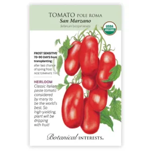 Tomato Pole San Marzano Roma Organic Seed Pack