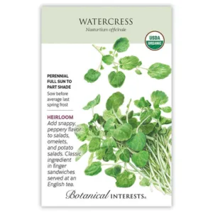Watercress Organic Seed Pack