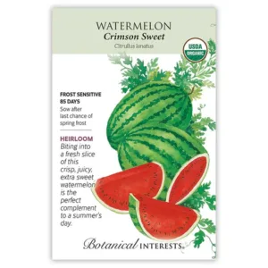 Watermelon Crimson Sweet Organic Seed Pack