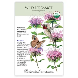 Wild Bergamot Organic Seed Pack
