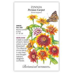 Zinnia Persian Carpet Seed Pack