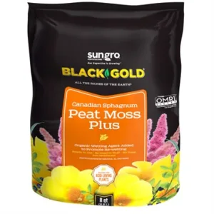 Black Gold Peat Moss Plus 8qt